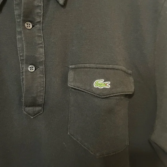 Lacoste Black Polo Shirt size 3 - Picture 5 of 5